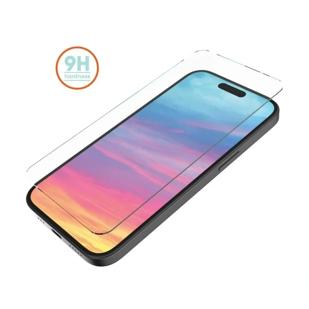 onn. 9H Shatter Resistant Glass iPhone 15 Screen Protector NWT